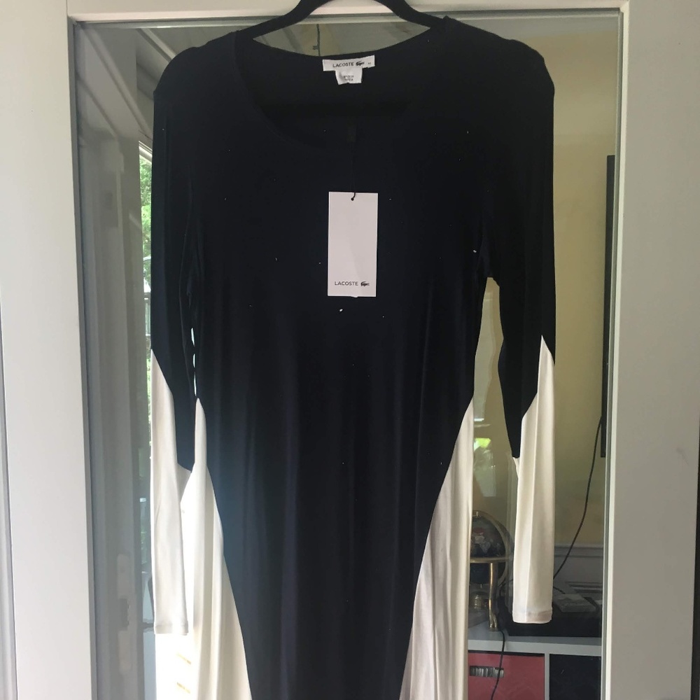 Lacoste Black and white dress